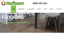 Tablet Screenshot of nufloors.co.nz
